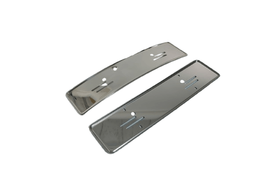 Mercedes R107 / W114 / W115 / W116 / W123 License Plate Frame Set Of 2 Front And Rear A1238170378 / A1158170078