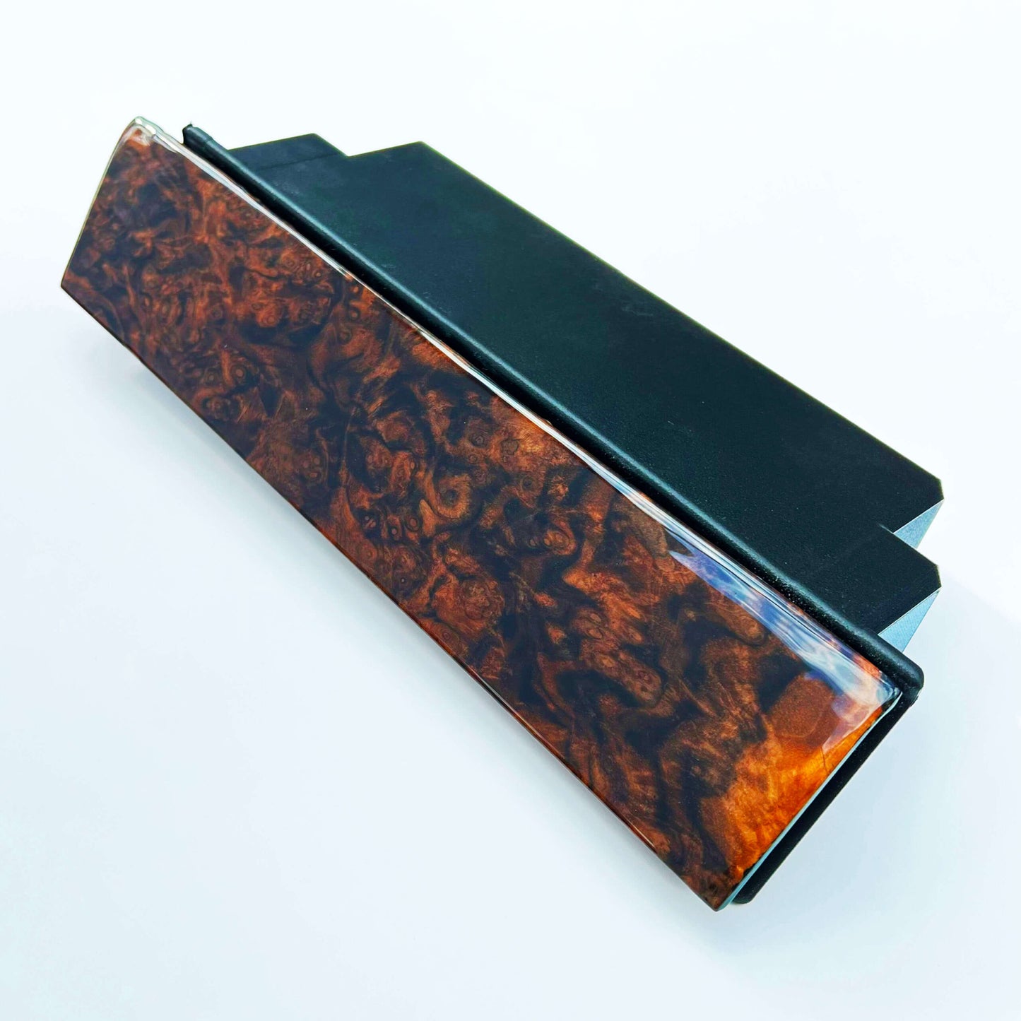 Mercedes R129 500SL Center Console Dash Glove Box Compartment Abdeckung Wood / Zebrano A1296800178