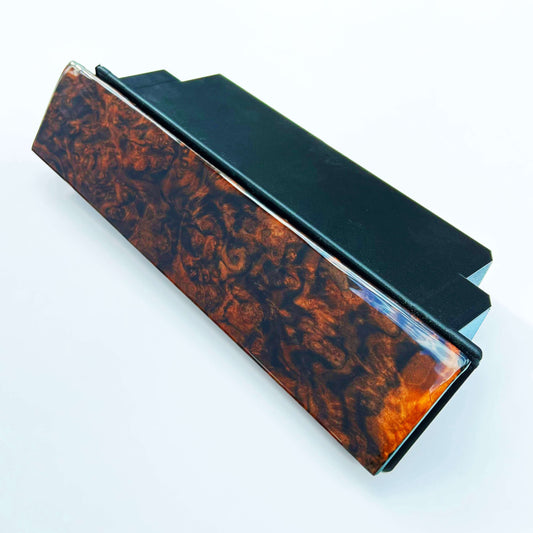 Mercedes R129 500SL Center Console Dash Glove Box Compartment Abdeckung Wood / Zebrano A1296800178