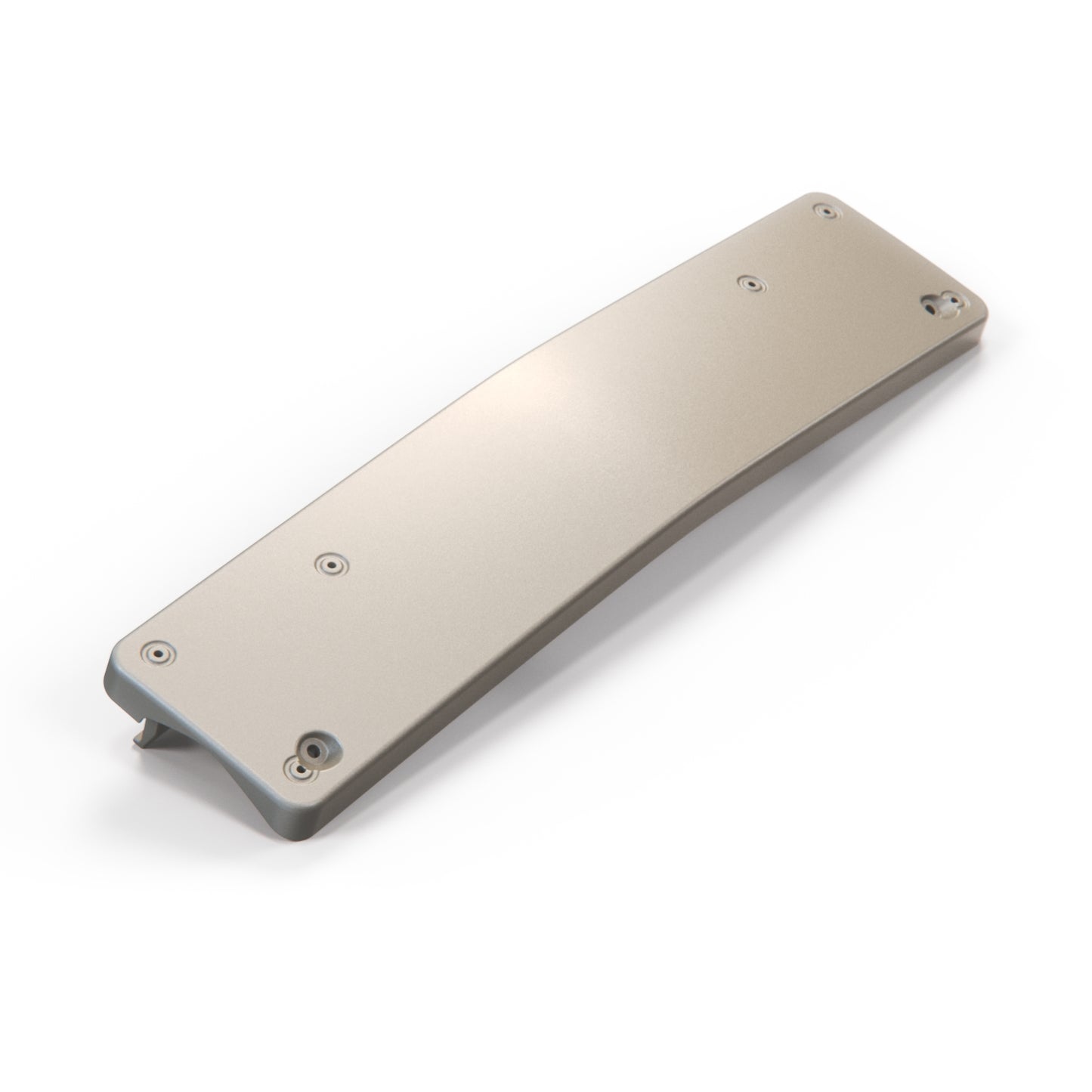 Mercedes R129 Front License Plate Pad Prelift Europe A1298850081 - Rauchsilber Metallized Mat (Smoky Silver Metallic Mat)