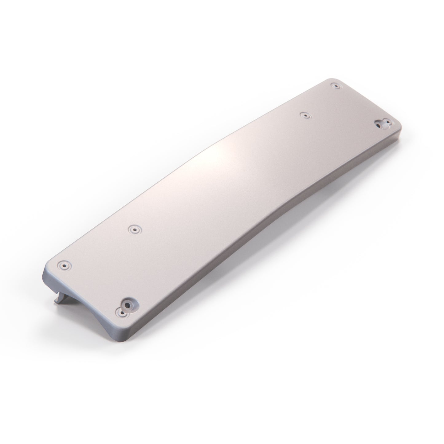 Mercedes R129 Front License Plate Pad Prelift Europe A1298850081 - Brillantsilber Metallized Mat (Brilliant Silver Metallic Mat)