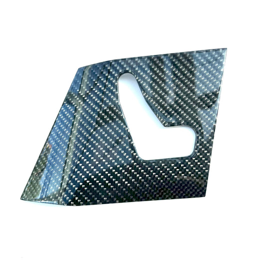 Mercedes R129 Pre Lift NEW Seat Switch Panel Verkleidung Set Of 2 Genuine Carbon A1297200122 / A1297200222