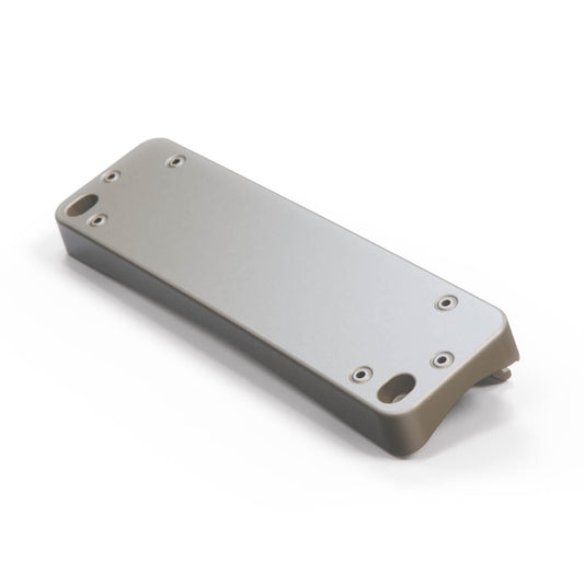Mercedes R129 Prelift Front Bumper License Plate Holder CH Switzerland A1298850281 - Rauchsilber Metallized Mat (Smoky Silver Metallic Mat)