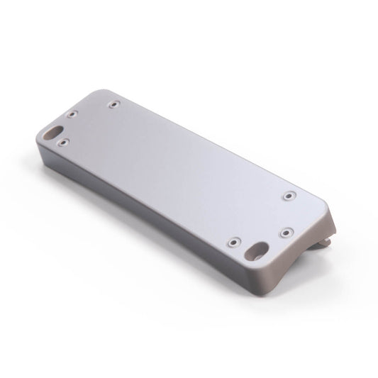 Mercedes R129 Prelift Front Bumper License Plate Holder CH Switzerland A1298850281 - Brillantsilber Metallized Mat (Brilliant Silver Metallic Mat)