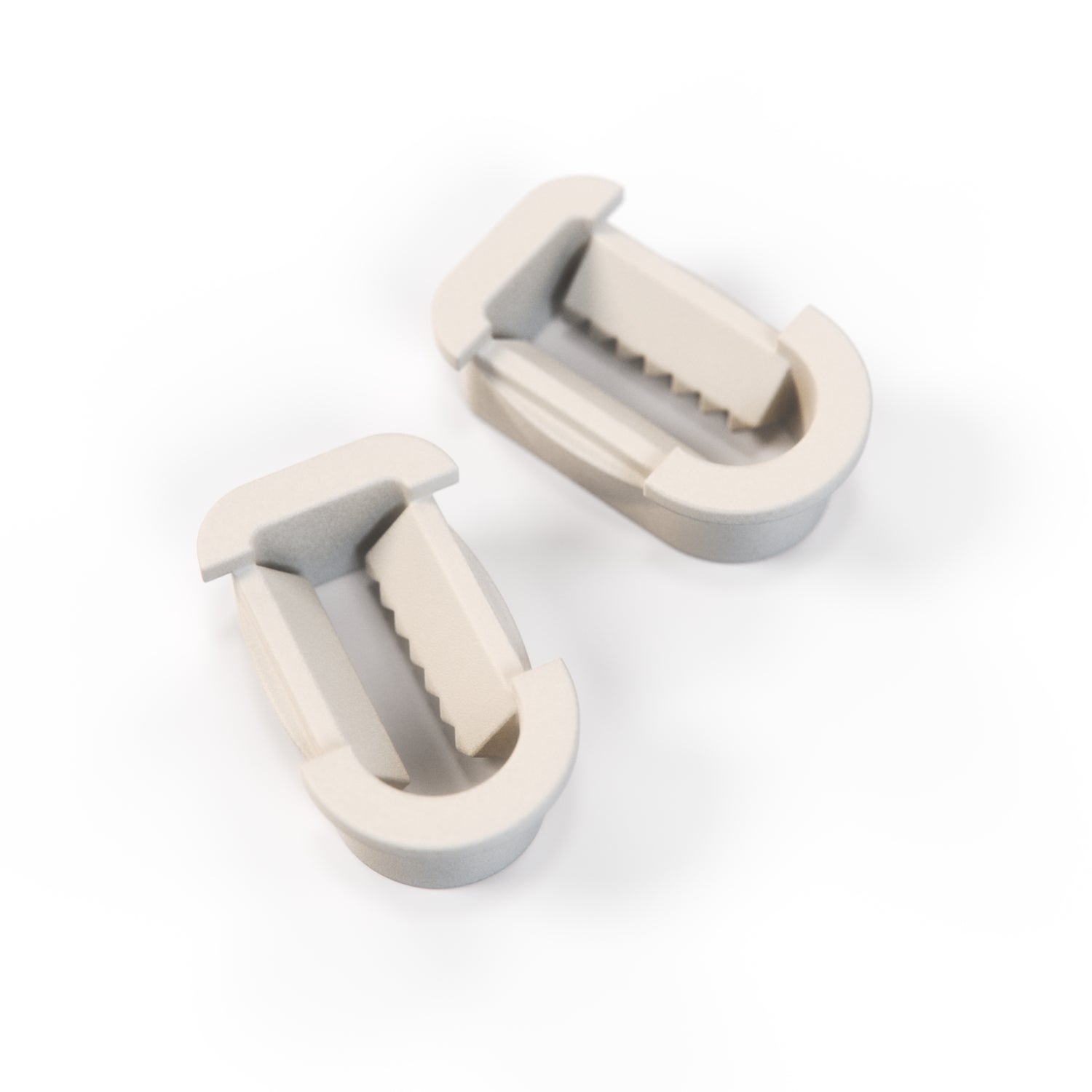 Mercedes R129 Side View Mirror Triangle Fastener Clips Set Of 2 White