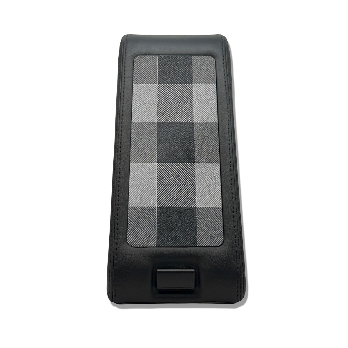 Mercedes R129 SL Center Armrest Console With Leather Frame And Textile Checkered Material