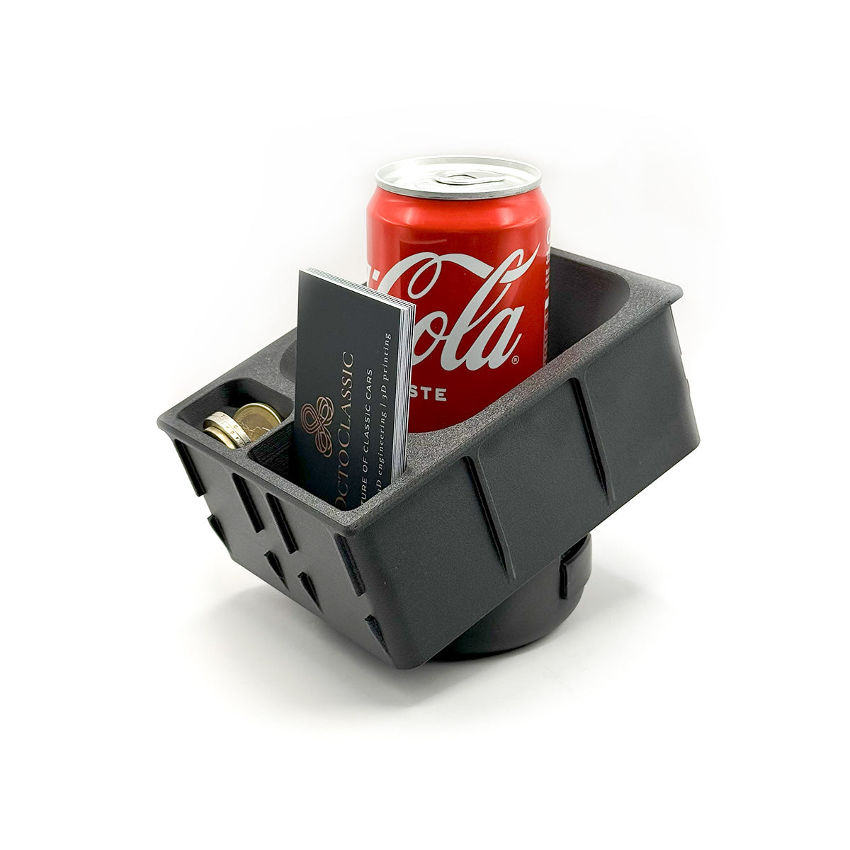 Mercedes R129 SL Custom Cup Holder With Containers - Replacement for Center Console Storage Box