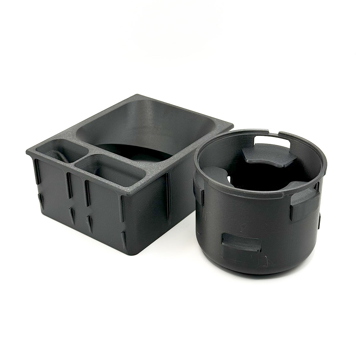 Mercedes R129 SL Custom Cup Holder With Containers - Replacement for Center Console Storage Box