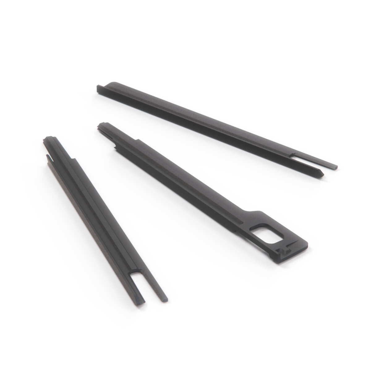 Mercedes R129 SL Facelift Door Panel Repair Kit Mounting Rail schwarz