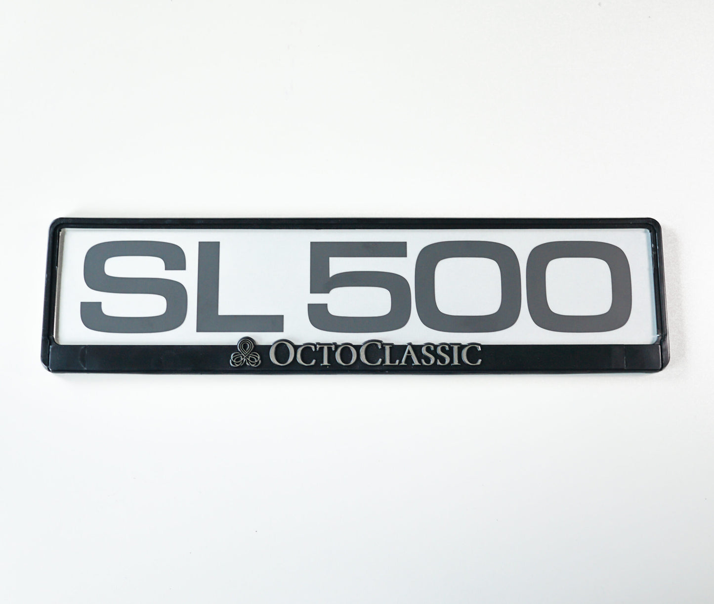 Mercedes R129 SL500 Exhibition License Plate With Sticker