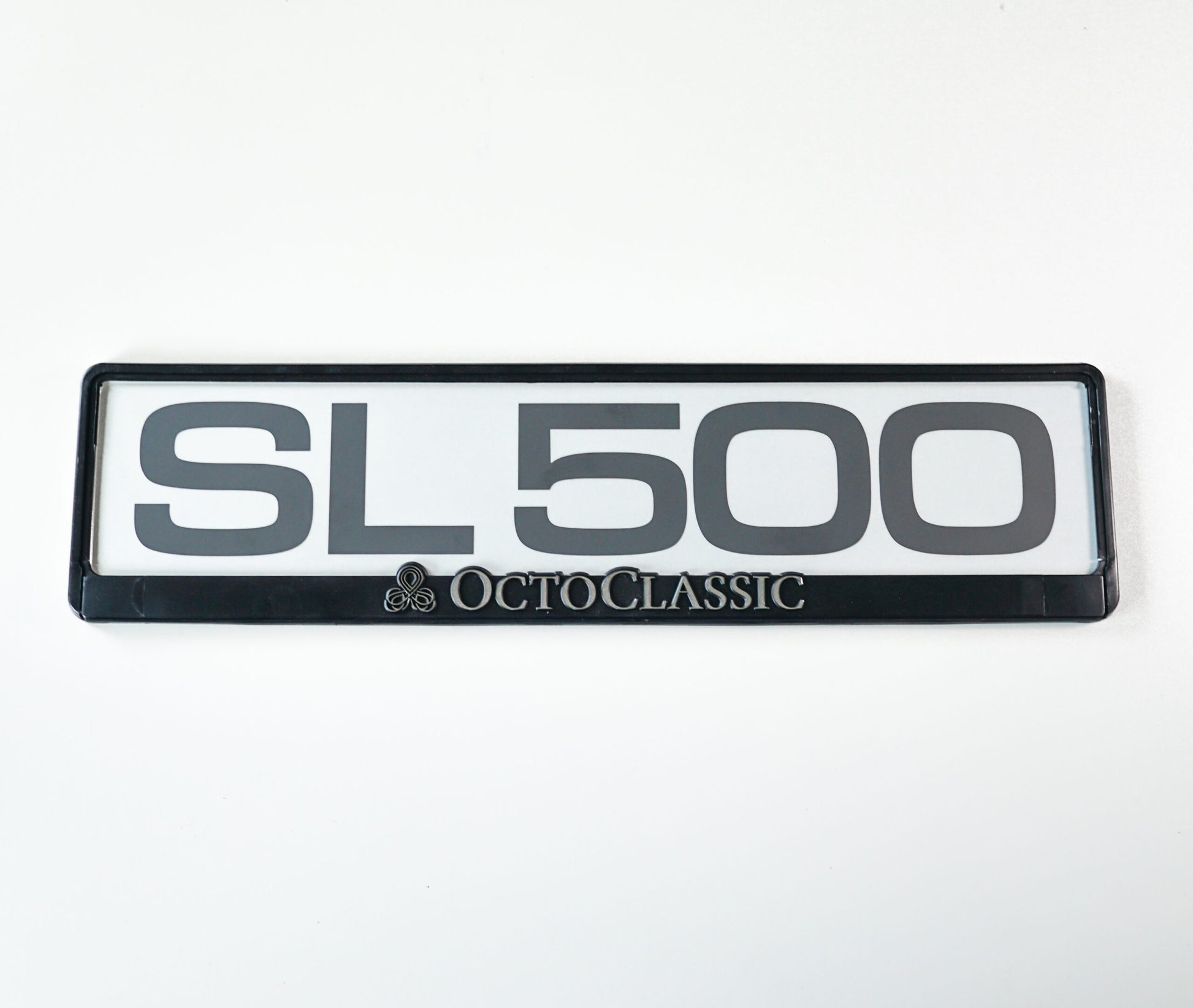 Mercedes R129 SL500 Exhibition License Plate With Sticker