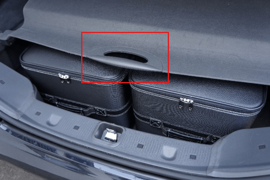 Mercedes R230 Trunk Interior Rear Cargo Luggage Abdeckung Handle Grafit A23069000065 / A2306900165