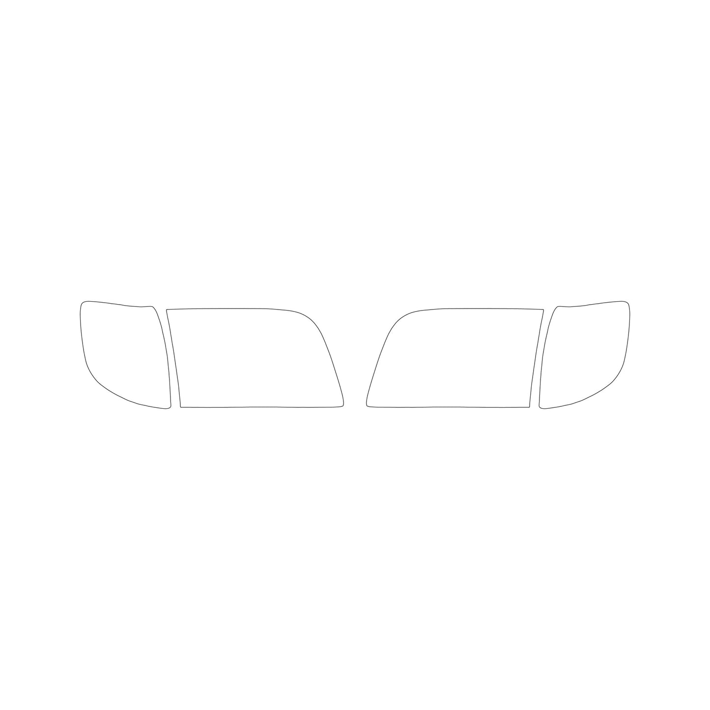 Mercedes S / SEL W140 HEADLIGHTS – 3M PRO Transparent PPF Paint Protection Film Precut – Set Of 2 Left And Right