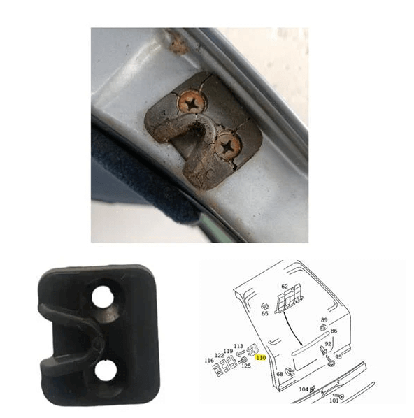 Mercedes S124 / W124 Tailgate Stopper A1247660876