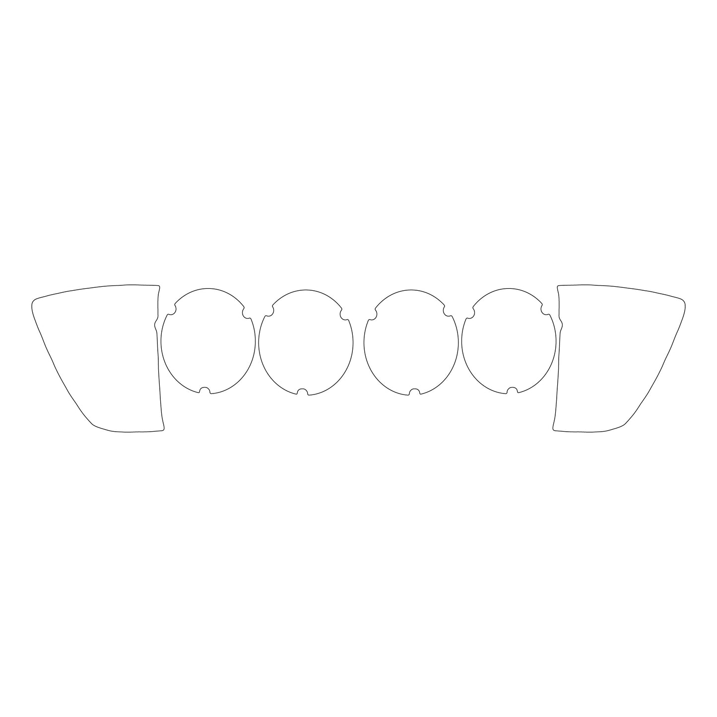 Mercedes SL R107 Headlights – 3M PRO Transparent PPF Paint Protection Film Precut – Anti-scratch Foil