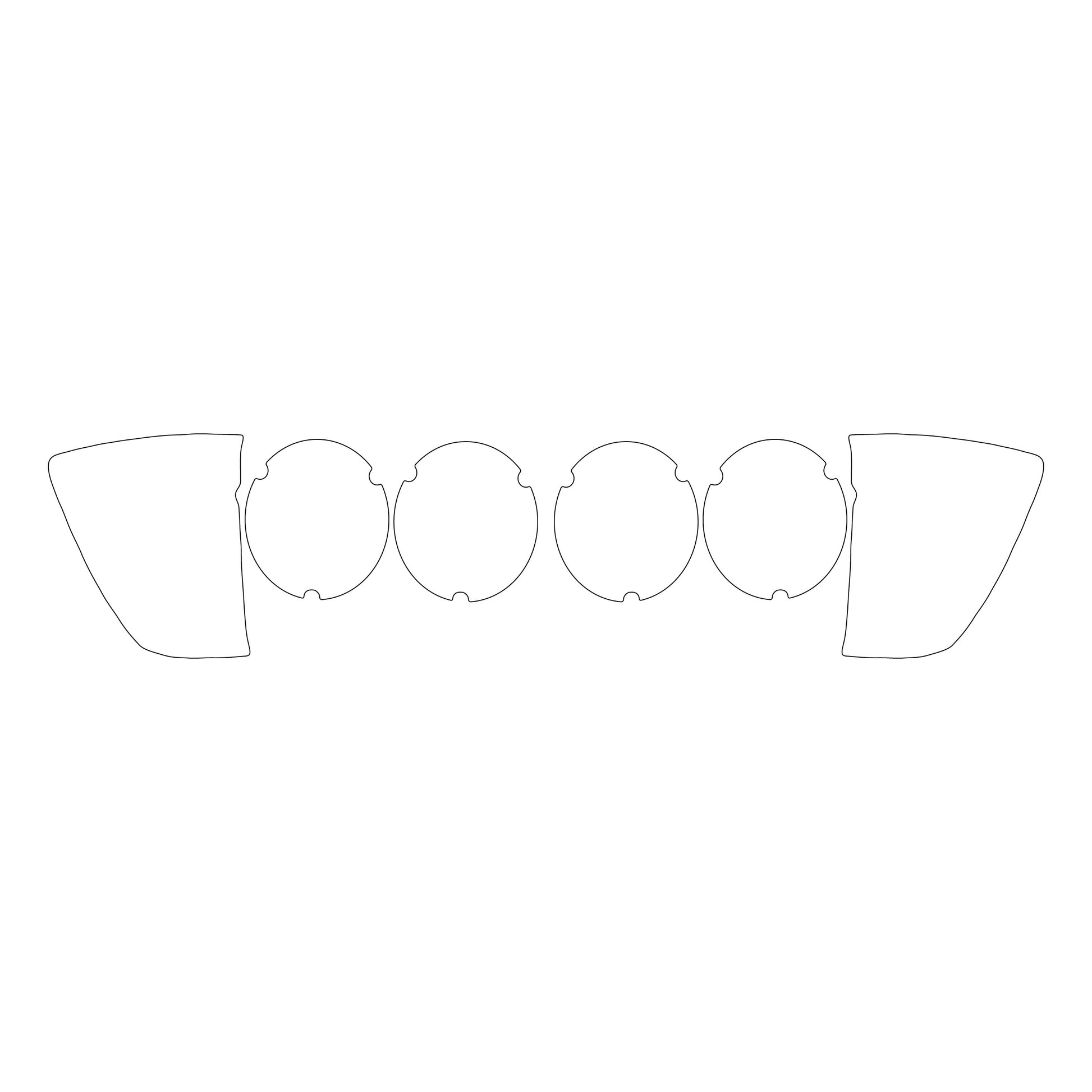 Mercedes SL R107 Headlights – 3M PRO Transparent PPF Paint Protection Film Precut – Anti-scratch Foil