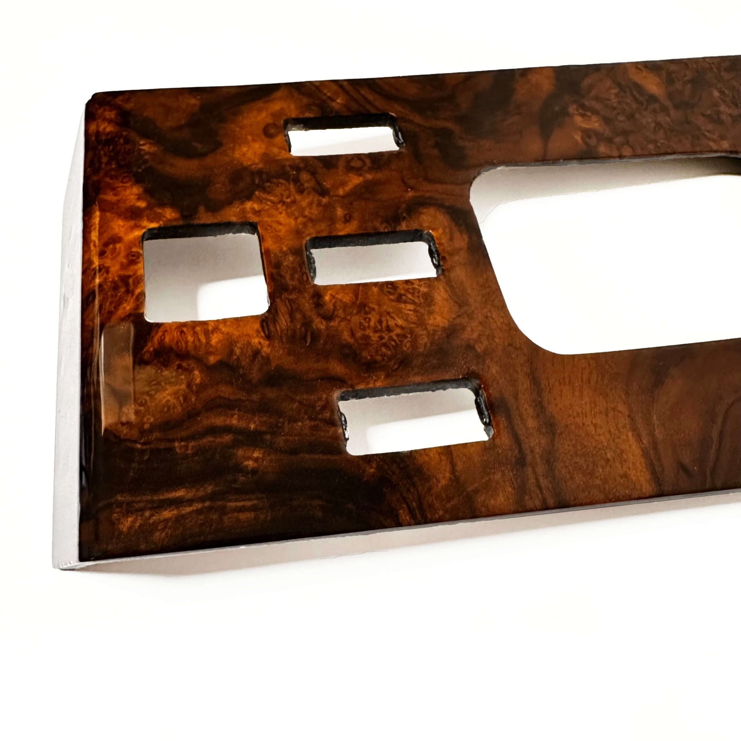 Mercedes SL R107 W107 Center Console Control Panel Wood Verkleidung Zebrano / Walnut A1076801008
