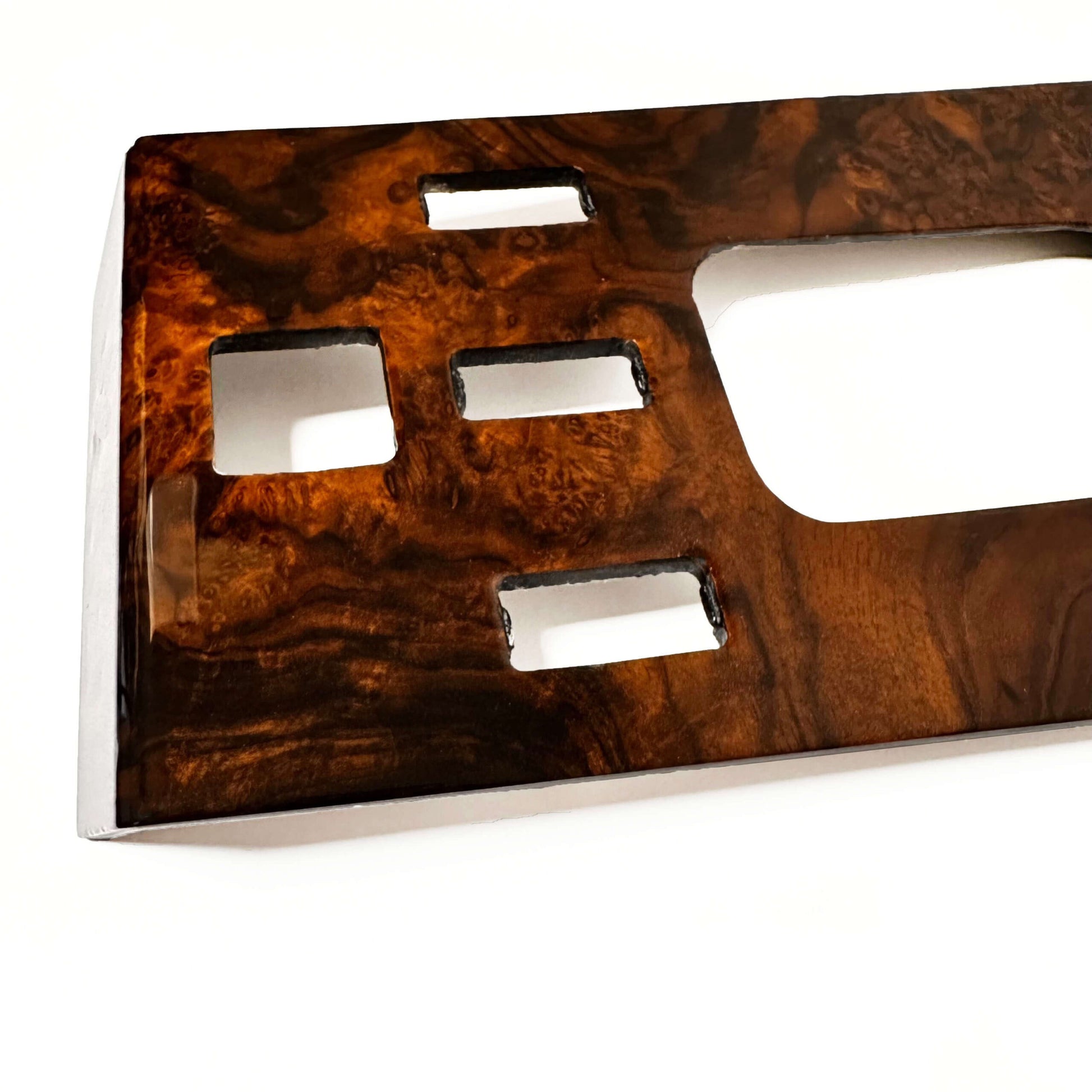Mercedes SL R107 W107 Center Console Control Panel Wood Verkleidung Zebrano / Walnut A1076801008