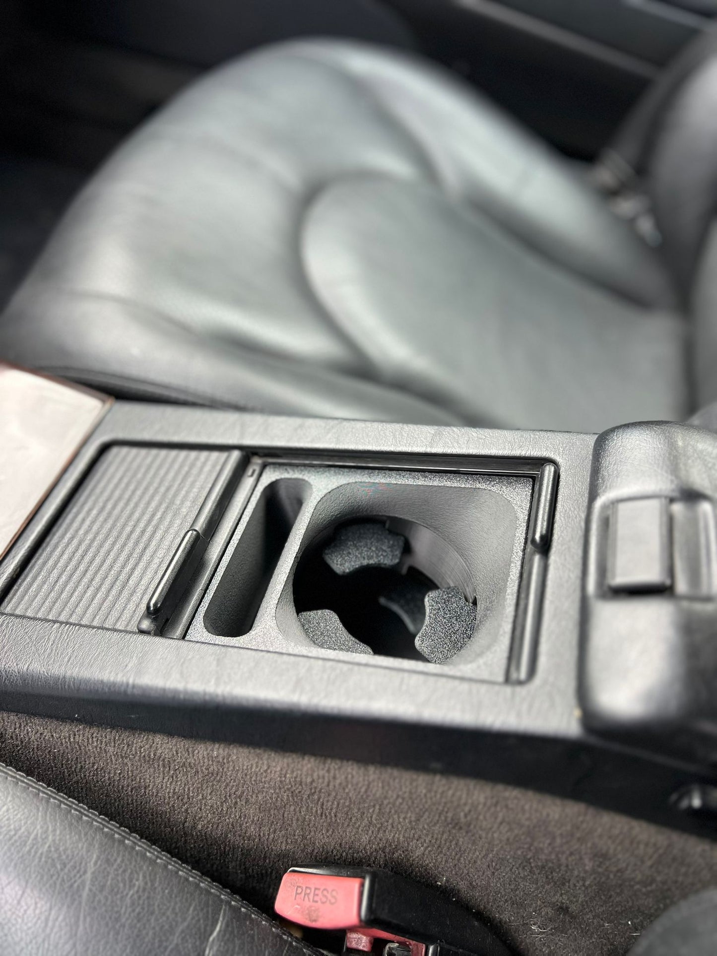 Mercedes R129 SL Custom Cup Holder And Mobile Phone Holder - Cupholder Replacement for Center Console Storage Box