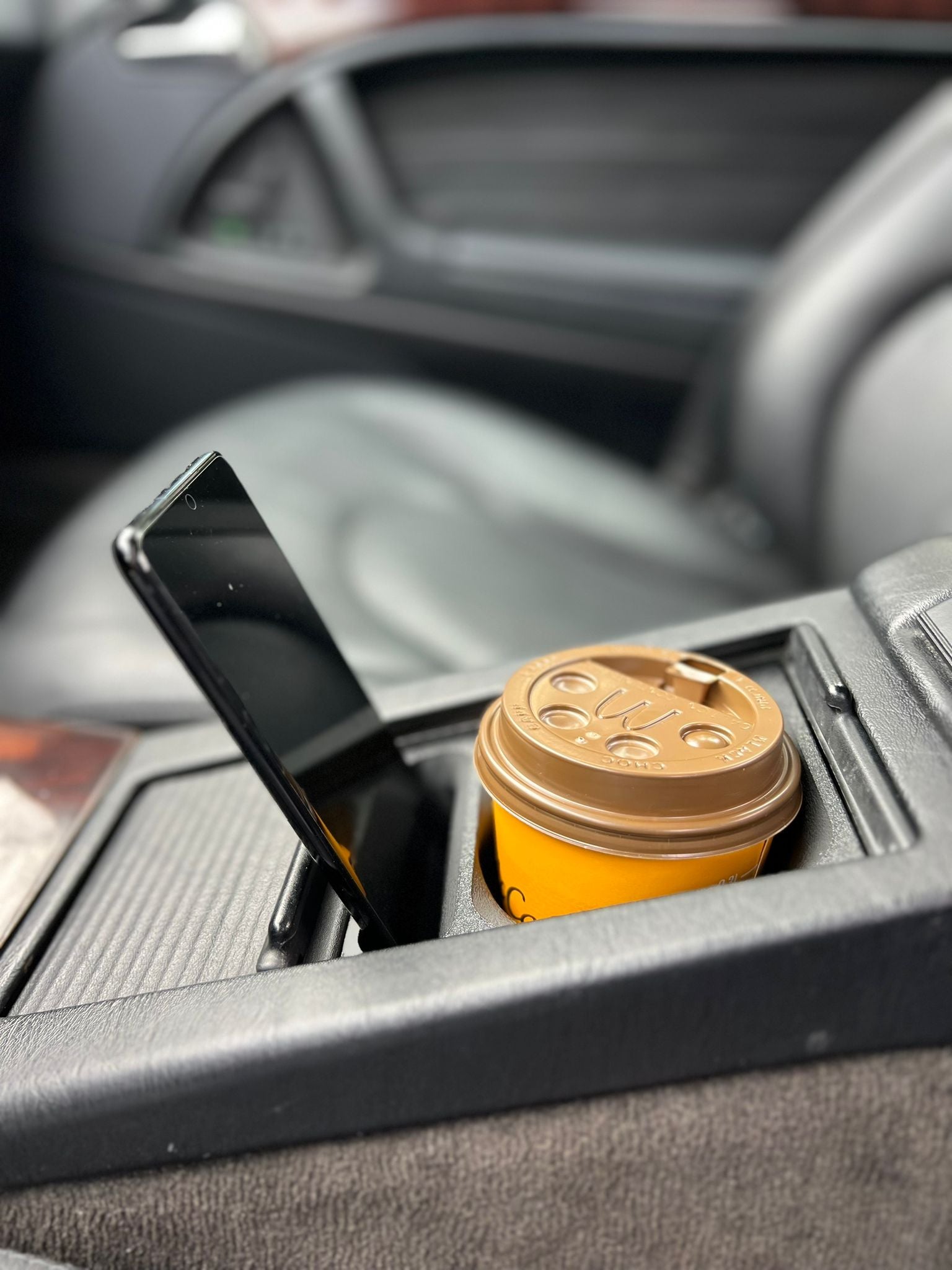 Mercedes R129 SL Custom Cup Holder And Mobile Phone Holder - Cupholder Replacement for Center Console Storage Box