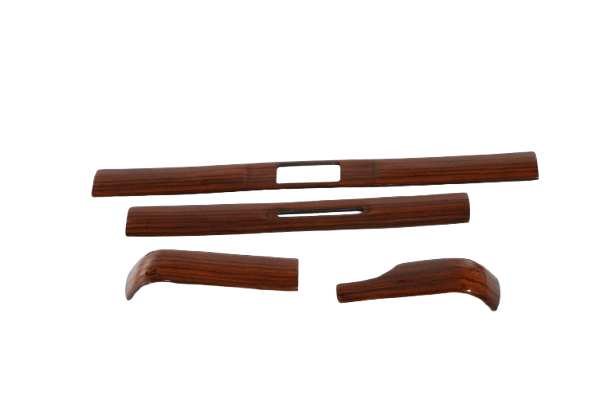 Mercedes W123 Wood Verkleidung Dashboard Zebrano LHD Set of 4 A1236801671 / A1236801071 / A1236801471 / A1236800871 / A1236801271