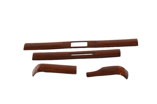 Mercedes W123 Wood Verkleidung Dashboard Zebrano LHD Set of 4 A1236801671 / A1236801071 / A1236801471 / A1236800871 / A1236801271
