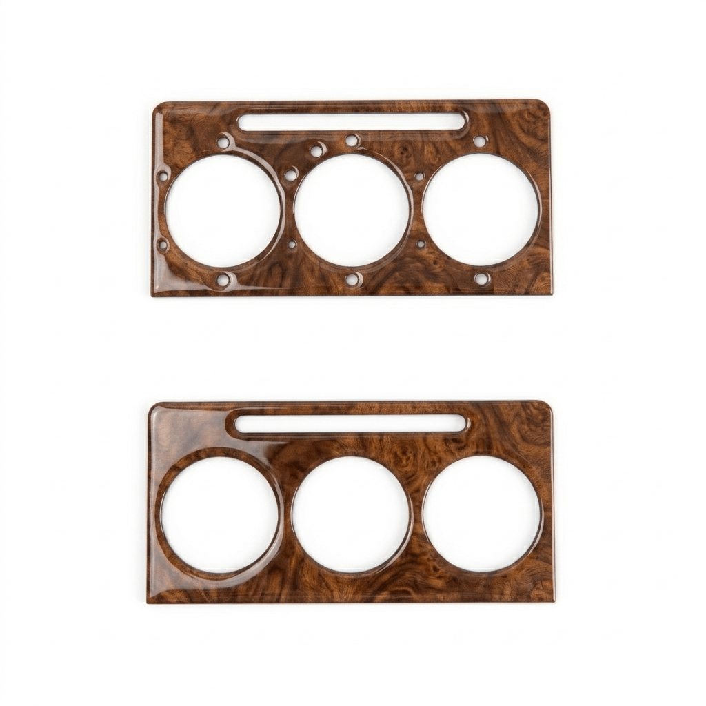 Mercedes W123 Wooden Manual Air Vent Console Verkleidung 2 Version 4 Wood Type A1236802307