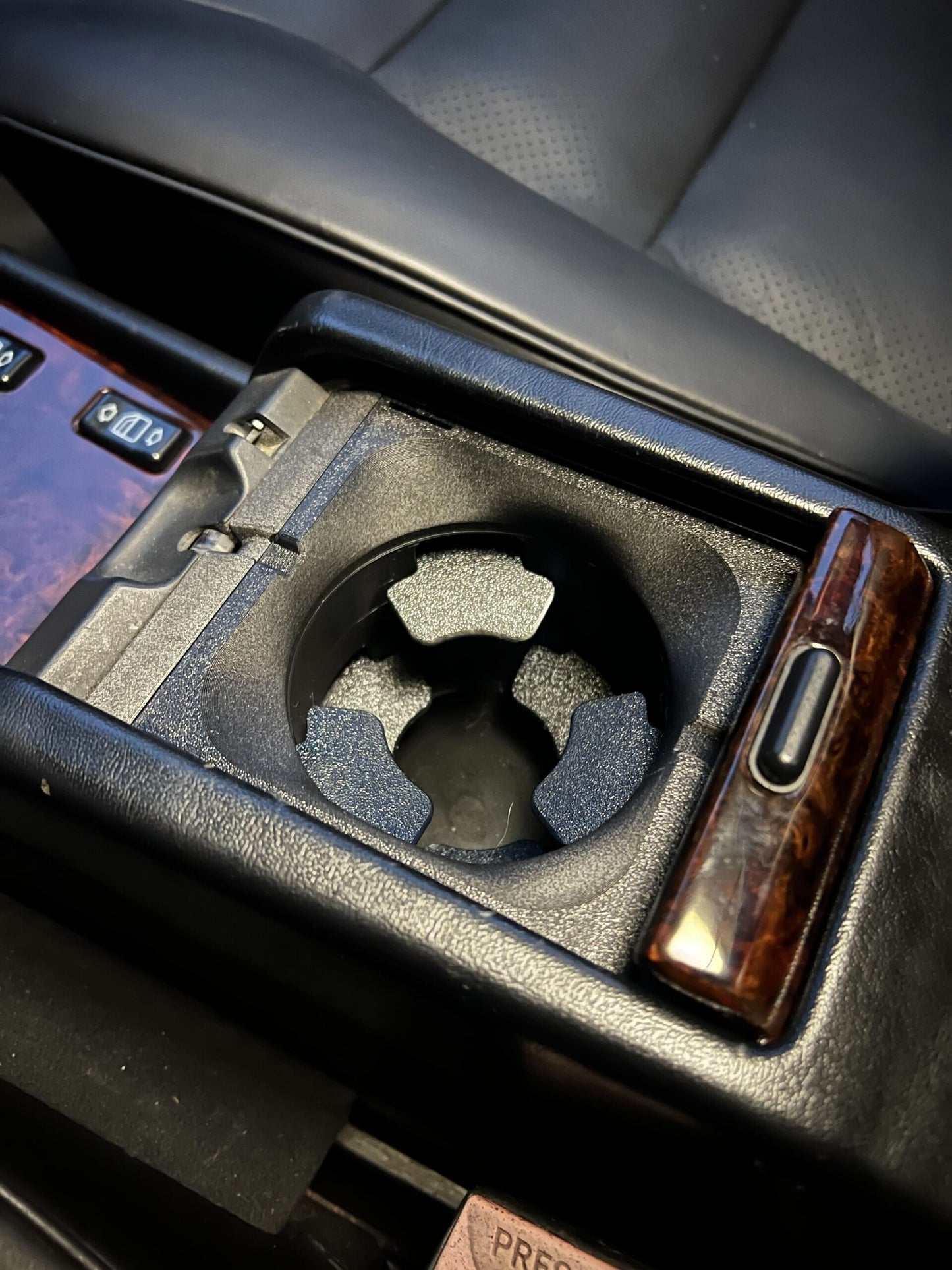 Mercedes W124 C124 A124 S124 Custom Cup Holder Insert Cupholder for Center Console Storage Box