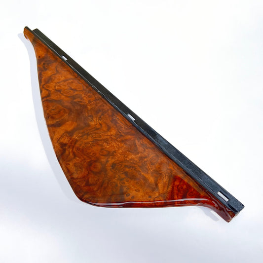 Mercedes W124 C124 Custom Gurt-/Zuführer-Seitenabdeckung links/rechts Zebrano Wood A1246921122 / A1246921222