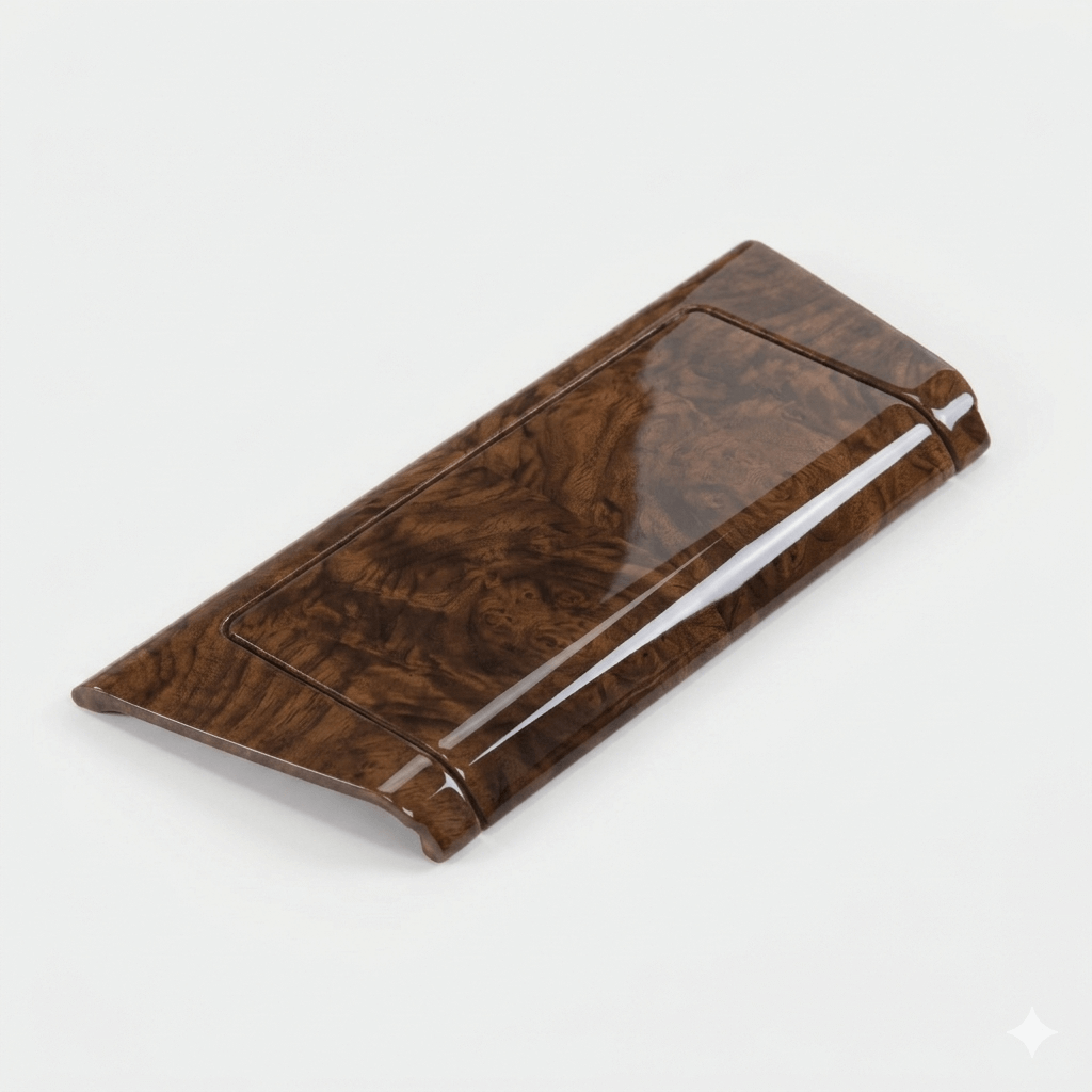 Mercedes W124 Center Console Ashtray Wooden Verkleidung Set Of 2 Zebrano / Walnut A2018100007