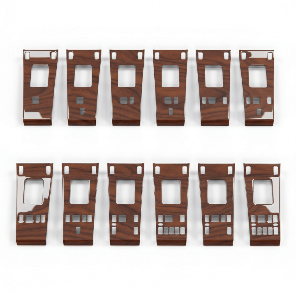 Mercedes W124 Center Console Wooden Verkleidung Zebrano / Walnut All Version A1246806717