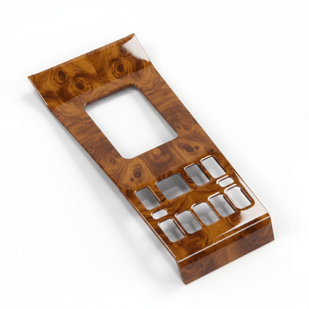 Mercedes W124 Center Console Wooden Verkleidung Zebrano / Walnut All Version A1246833037