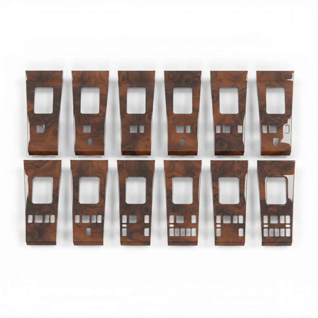Mercedes W124 Center Console Wooden Verkleidung Zebrano / Walnut All Version A1246833037