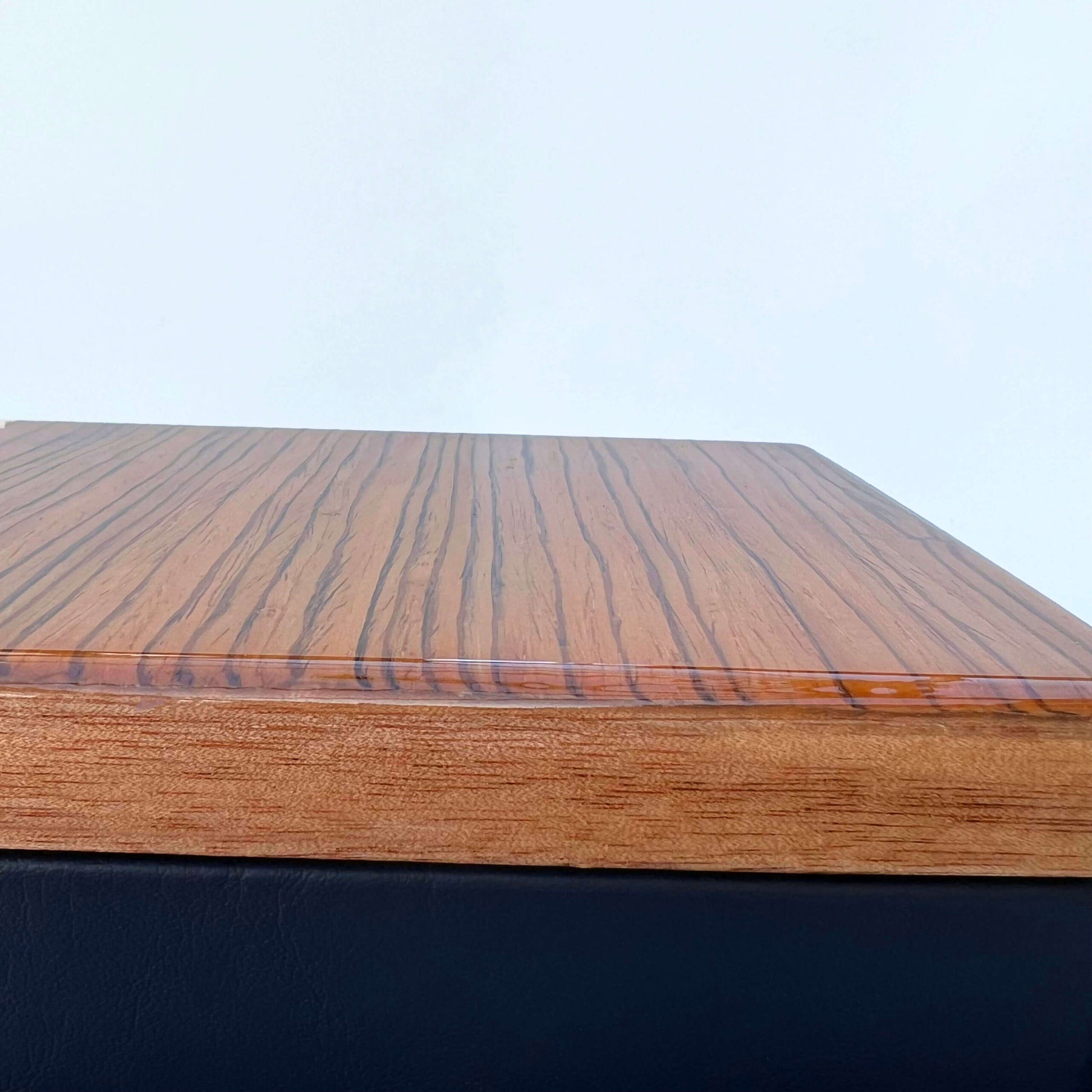 Mercedes W124 Central Console Armrest Leather And Wood Box