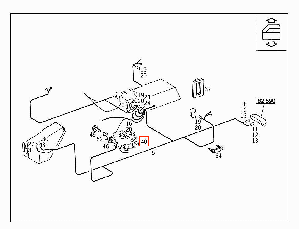 Mercedes W124 / S124 Front Window Motor Right A00488203424