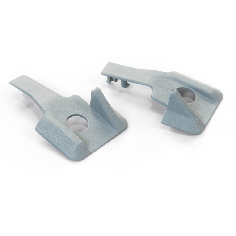Mercedes W124 W201 Power Seat Rail Verkleidungs Set Of 2 A1246840318 / A1246840418