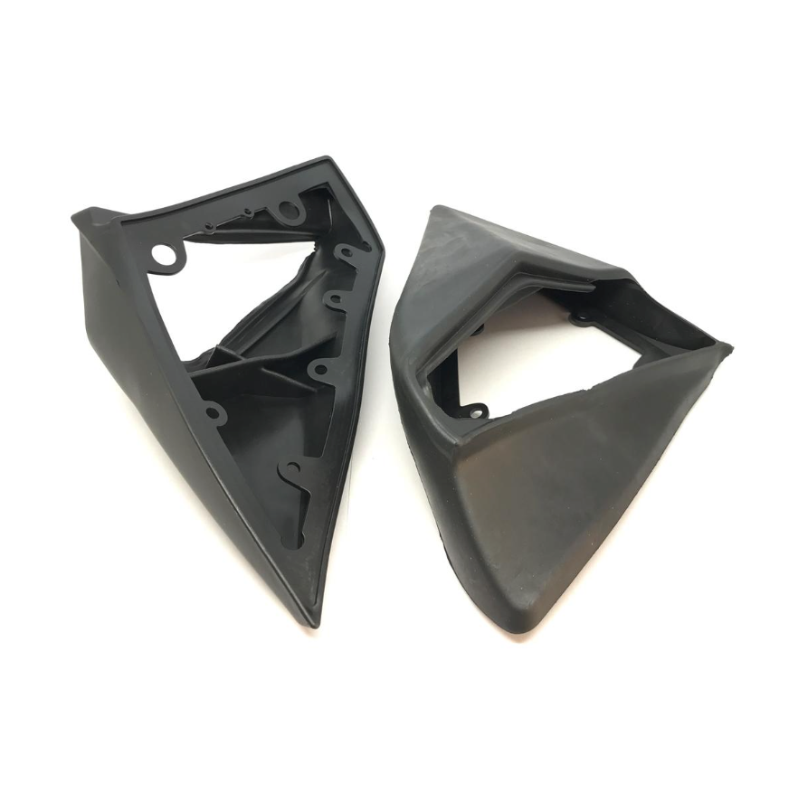 Mercedes W124 W201 Side Mirror Rubber Seal Pad Set Of 2 Left And Right schwarz A1248107716