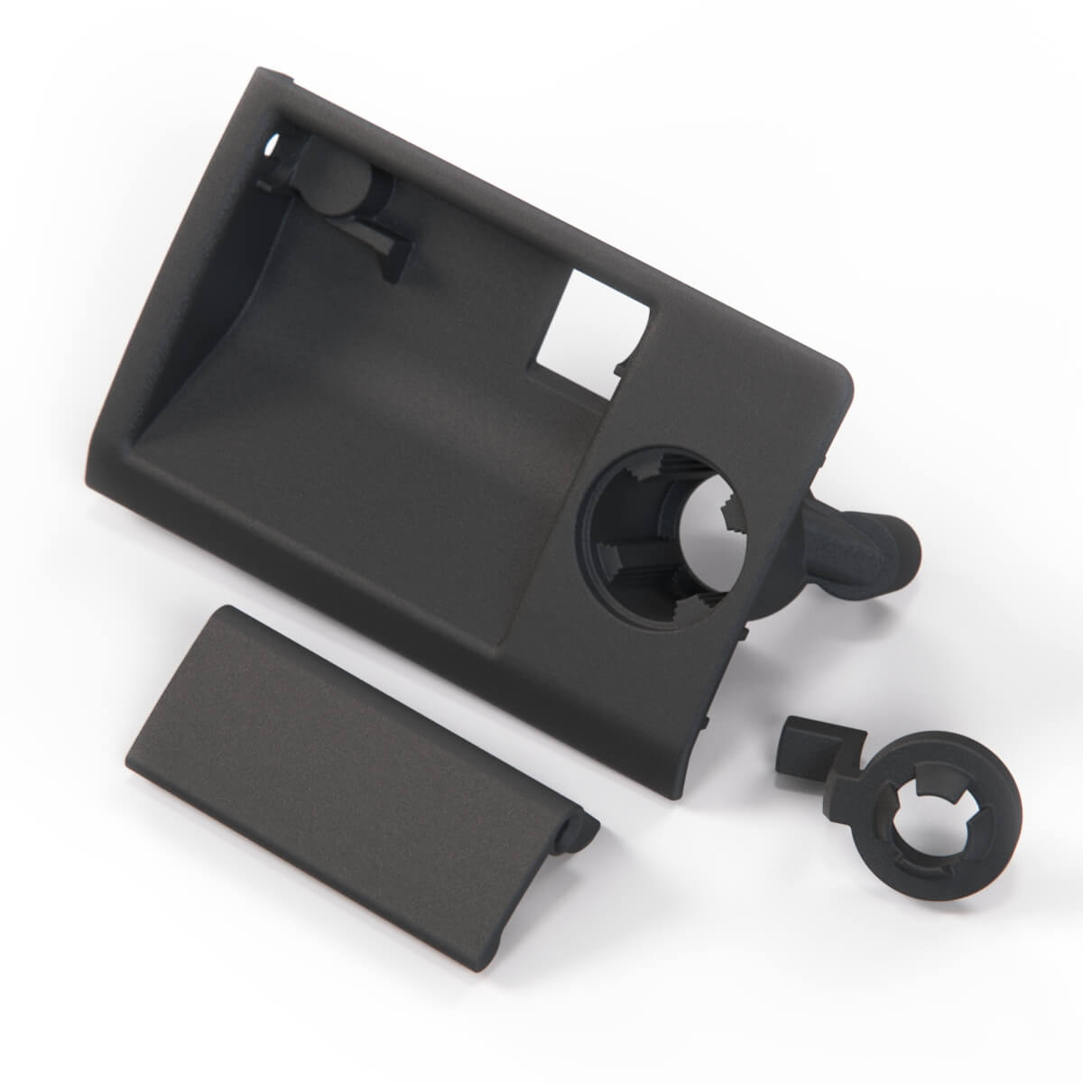 Mercedes W126 / C126 Glove Box Lock Handle schwarz A1266800184 (2 Versions)