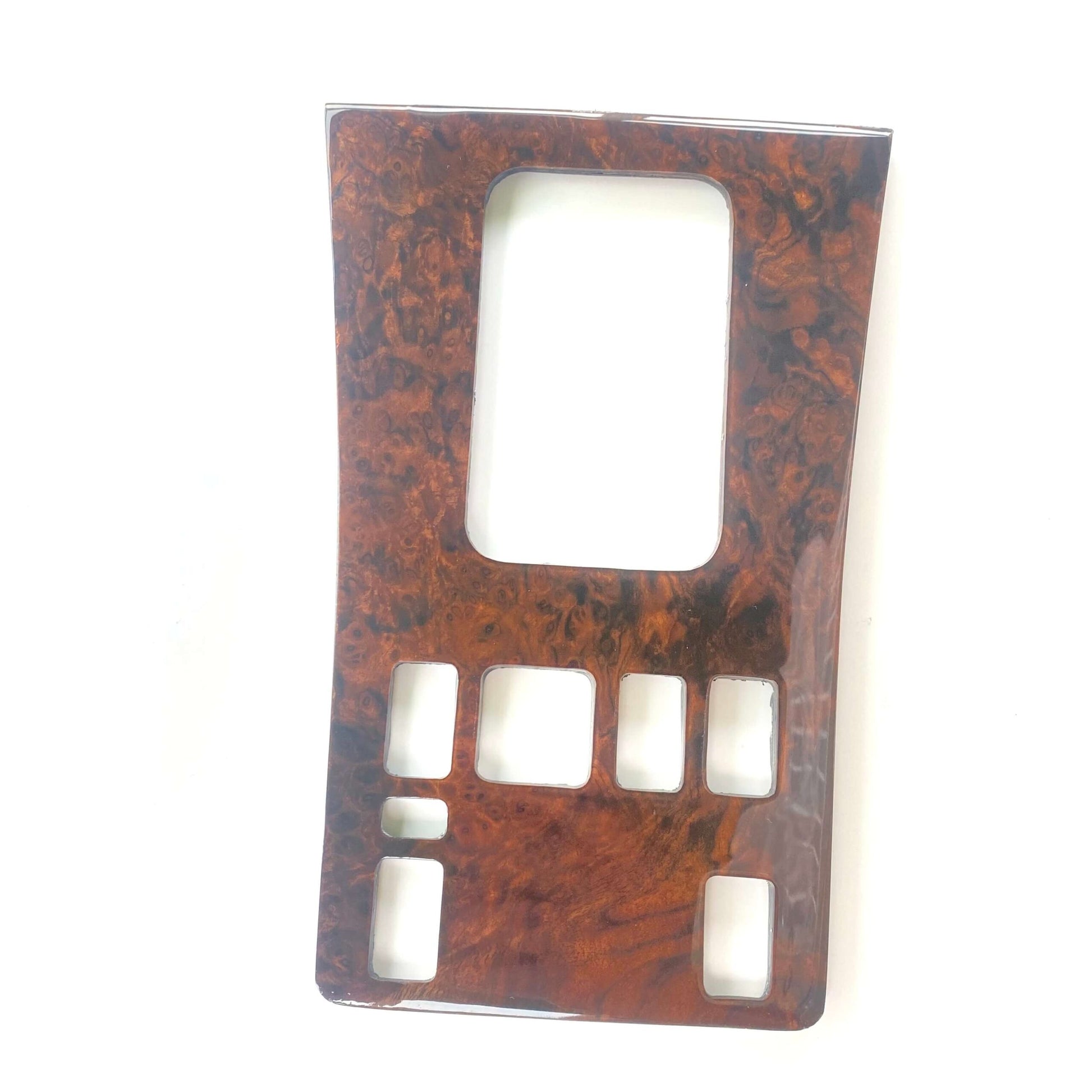 Mercedes W126 C126 SEC Center Console Abdeckung Wood All Versions Zebrano / Walnut A1266806575