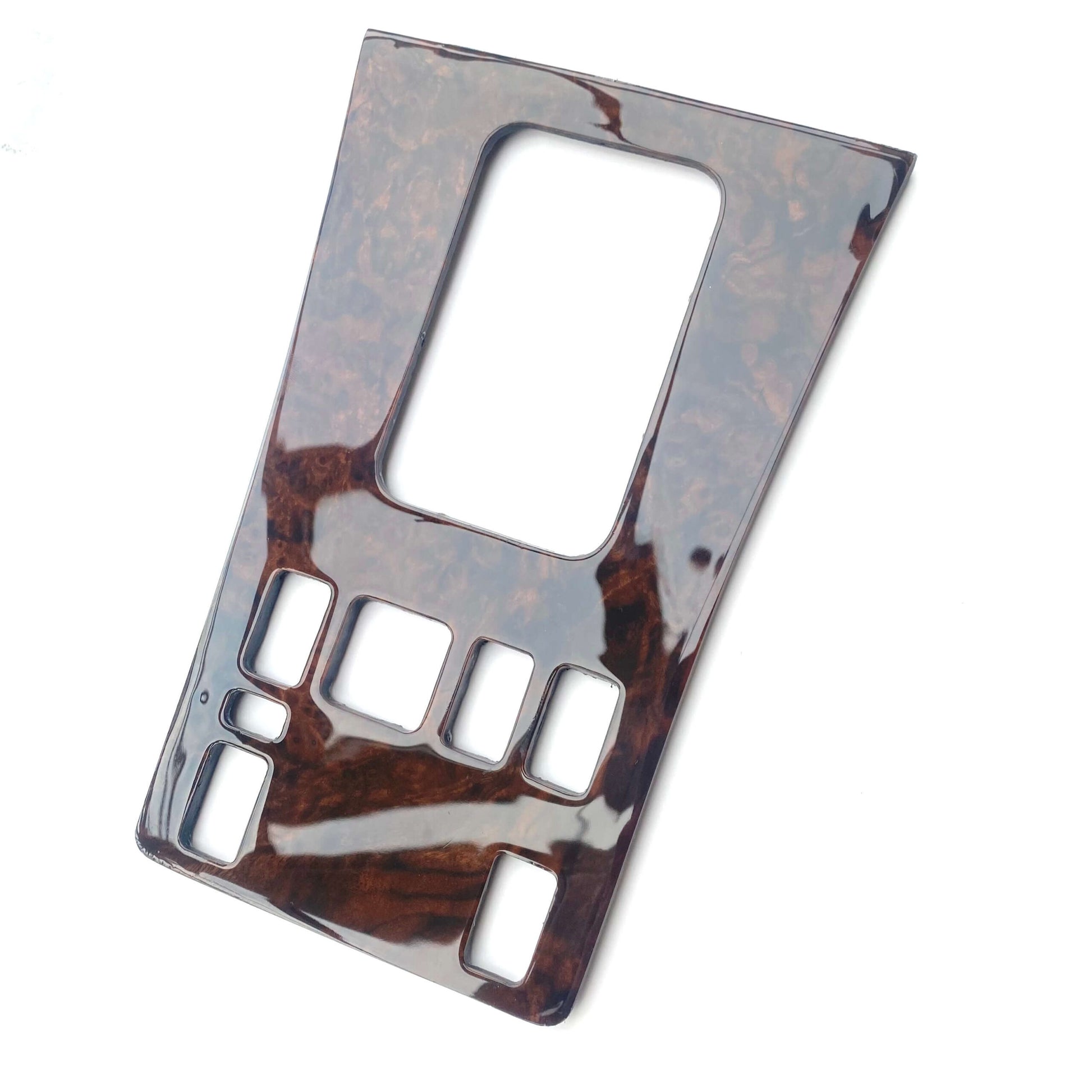 Mercedes W126 C126 SEC Center Console Abdeckung Wood All Versions Zebrano / Walnut A1266806575