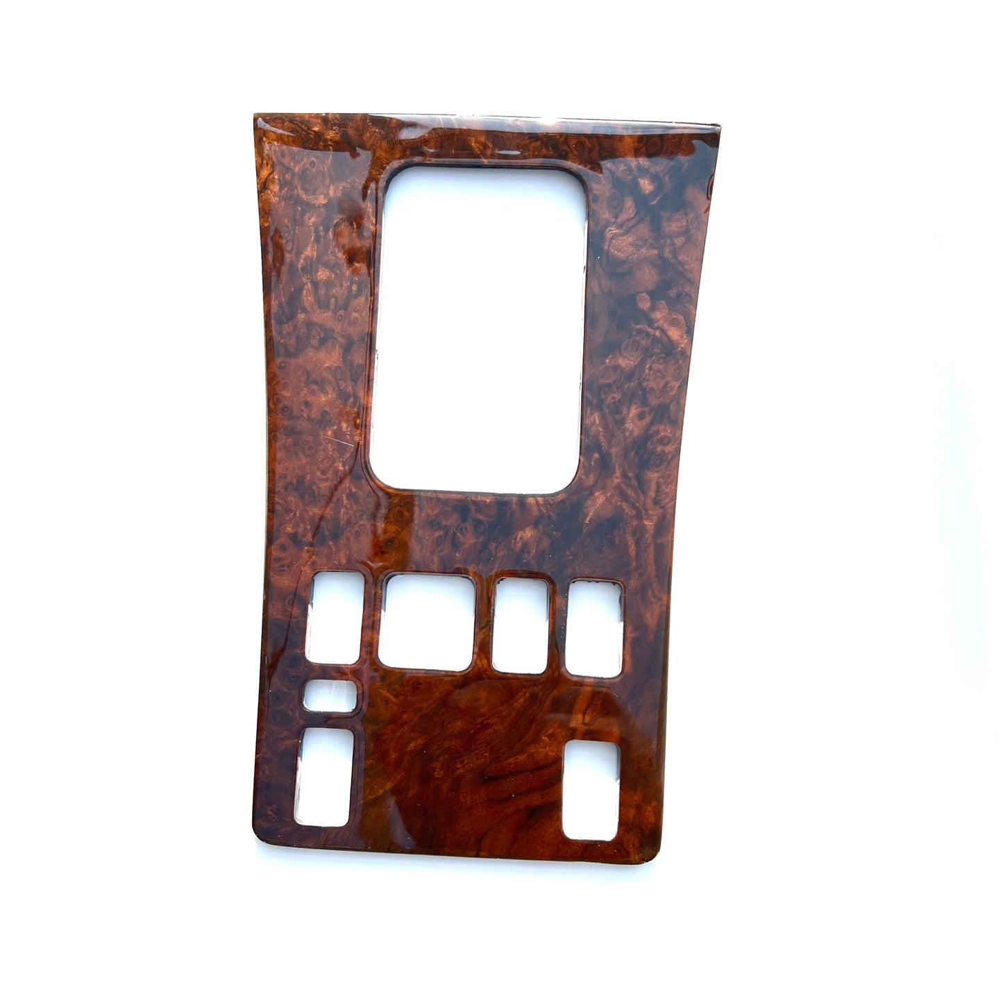 Mercedes W126 C126 SEC Center Console Abdeckung Wood All Versions Zebrano / Walnut A1266806575