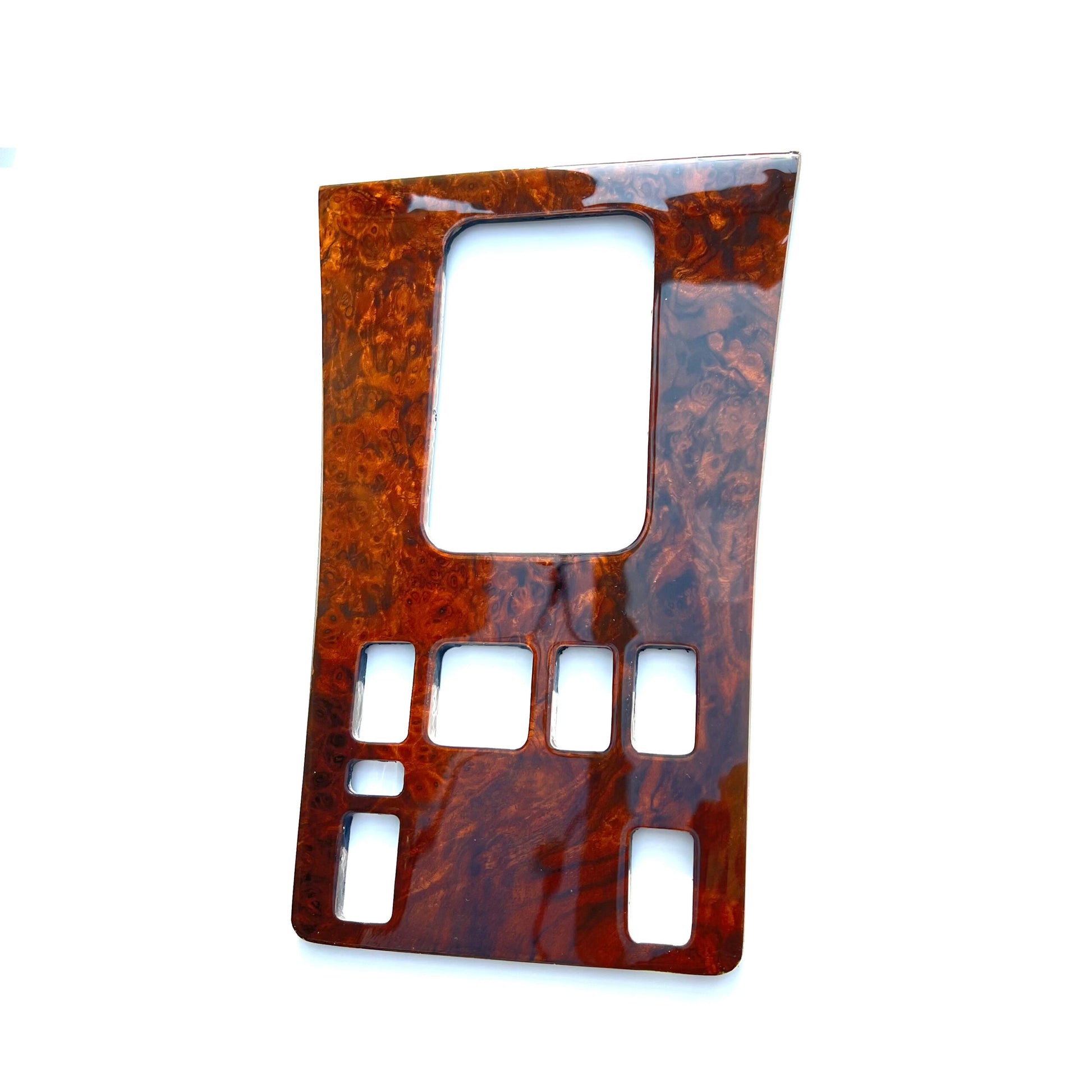 Mercedes W126 C126 SEC Center Console Abdeckung Wood All Versions Zebrano / Walnut A1266806575