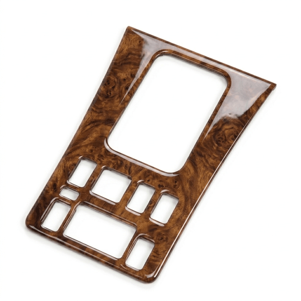 Mercedes W126 C126 SEC Facelift Center Console Abdeckung Wood All Versions Zebrano / Walnut