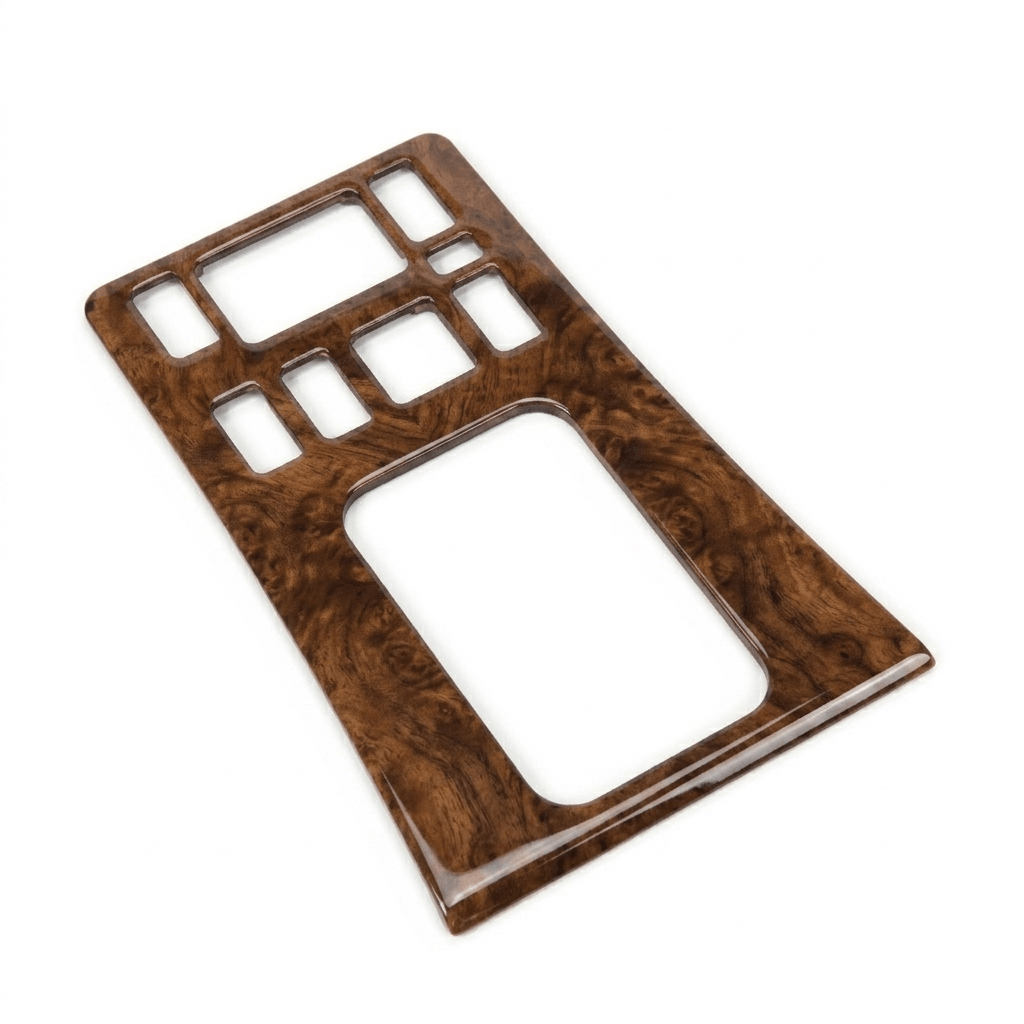 Mercedes W126 C126 SEC Facelift Center Console Abdeckung Wood All Versions Zebrano / Walnut
