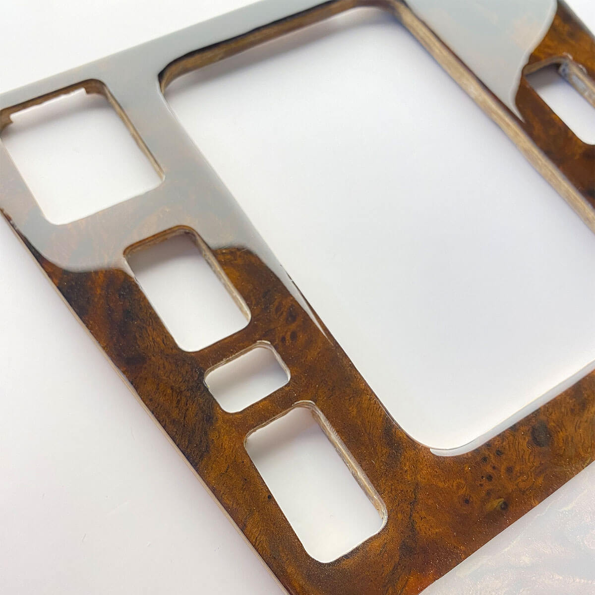 Mercedes W140 Center Console Verkleidung Panel Abdeckung (4 Version) Wood Zebrano / Walnut