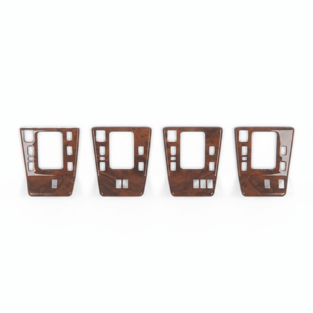 Mercedes W140 Center Console Verkleidung Panel Abdeckung (4 Version) Wood Zebrano / Walnut
