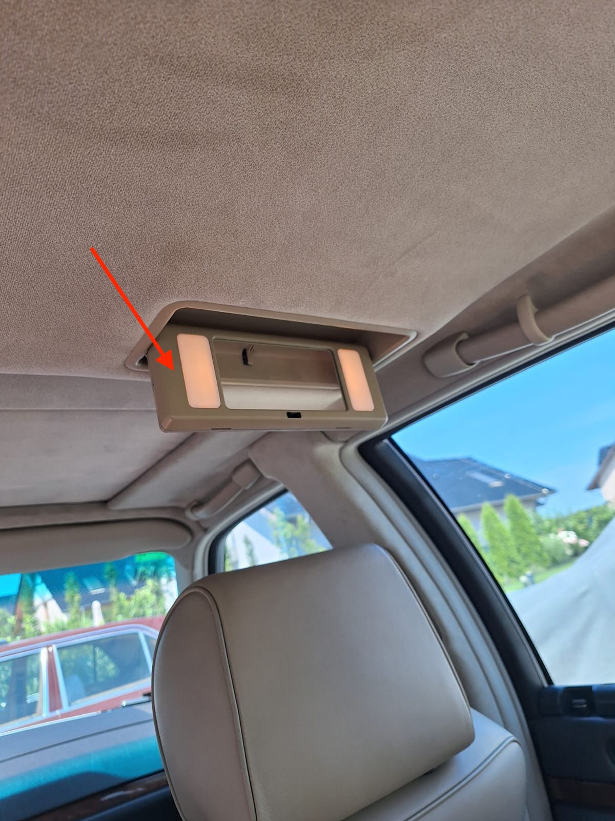 Mercedes W140 Rear Vanity Mirror Abdeckung A1408101717
