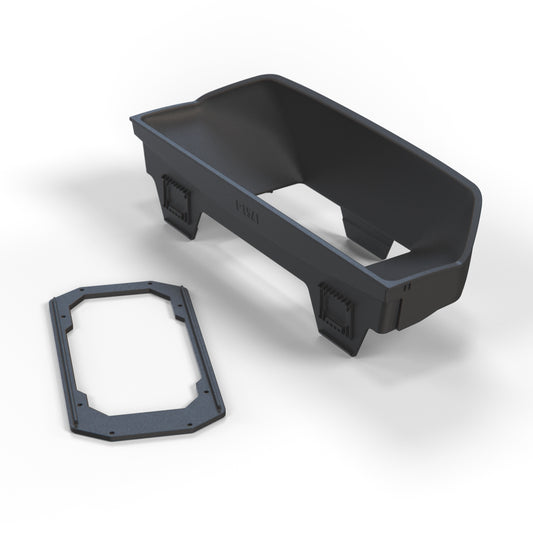 Mercedes W201 190 Custom LCD Screen Instrument Cluster Mounting Frame PowerTune Digital Dash V5 (Optional GPS) schwarz