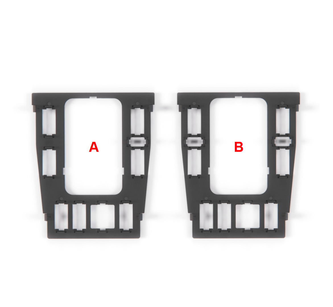 Mercedes W202 Center Console Verkleidung Buttons Bracket Holder schwarz (2 Versions) A2026830000