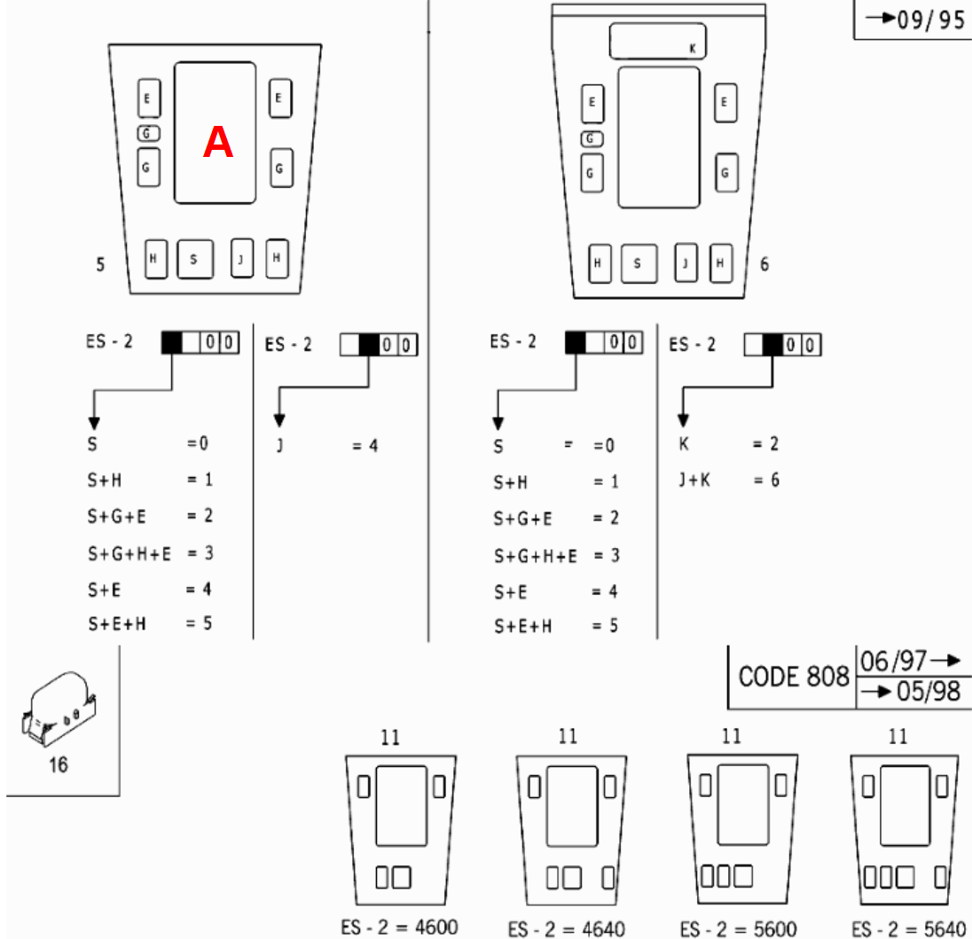 Mercedes W202 Center Console Verkleidung Buttons Bracket Holder schwarz (2 Versions) A2026830000